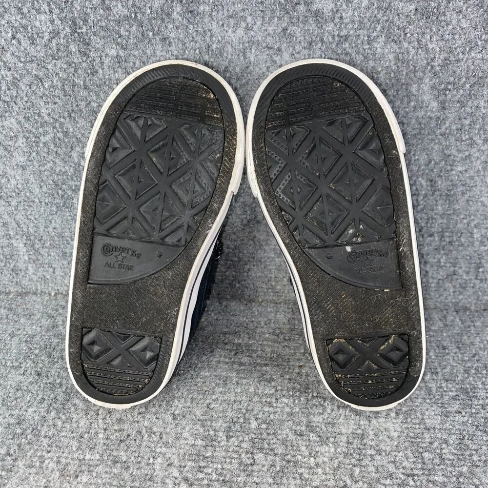 Converse Kids Black and Red High-Top Sneakers